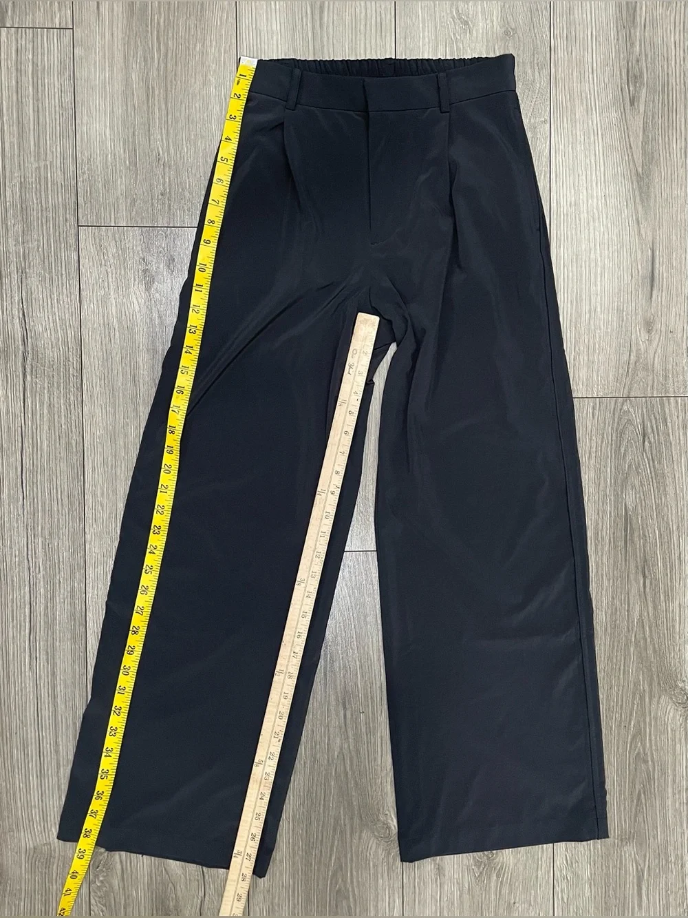 Vuori Villa Trouser Wide-Leg Pants Dark Charcoal Size Small - Picture 7 of 9